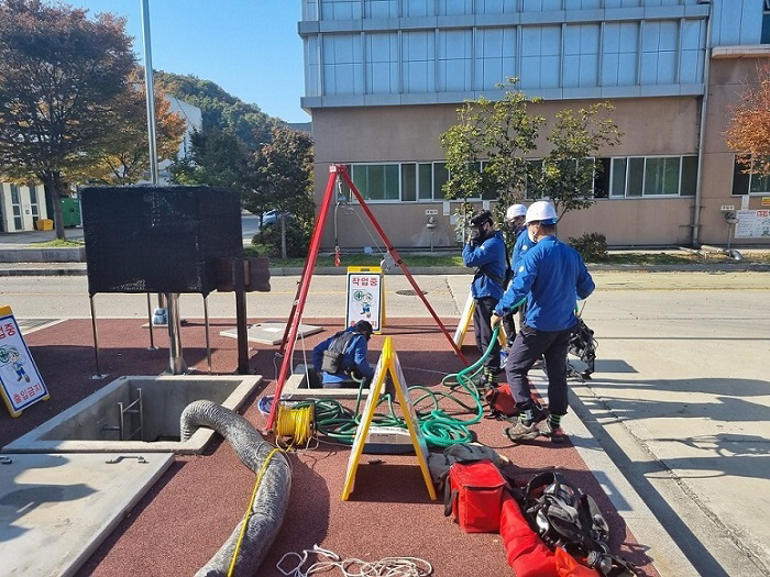 파주시, 밀폐공간 사고발생대비 인명구조훈련