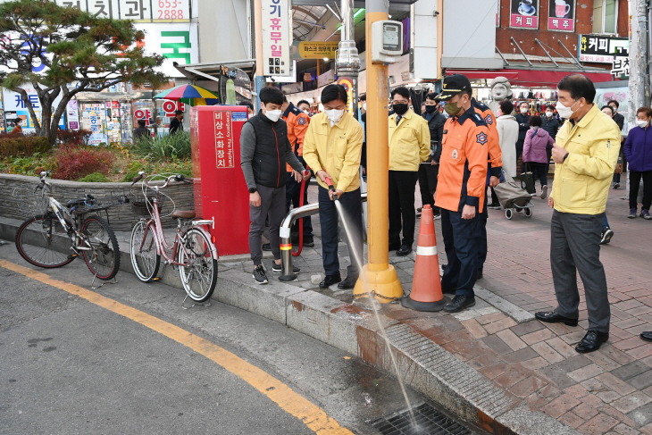 조용익 부천시장 23일 소방시설 작동 여부 확인