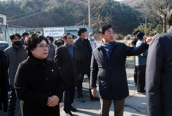 김동근 의정부시장 6일 입석마을 정주환경개선 현장행정1