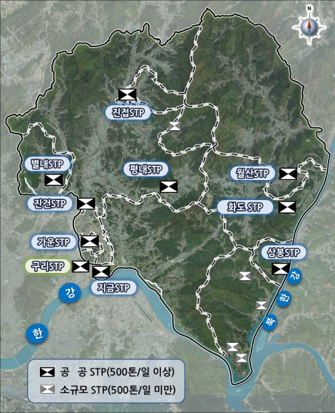 남양주시 하수처리시설 계획도