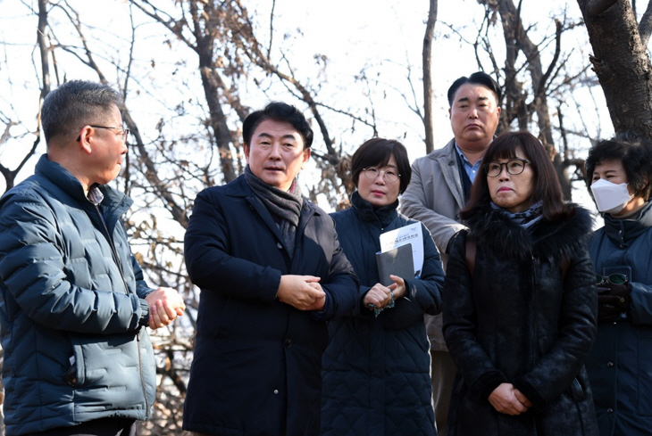 김동근 의정부시장 11일 신곡체육공원 민원현장 점검