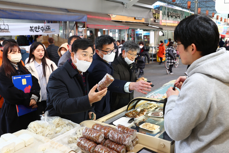 김성제 의왕시장 20일 부곡도깨비시장 장보기