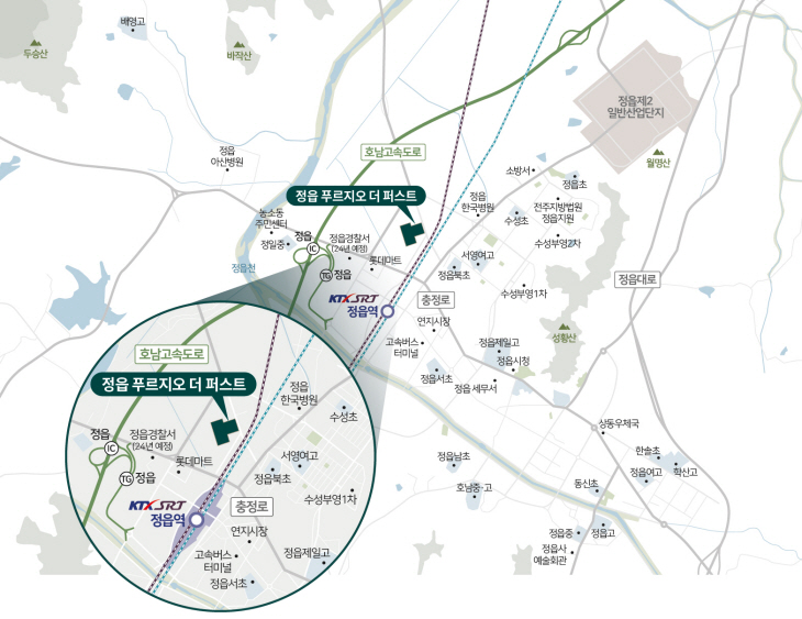 (지역도) 정읍 푸르지오 더 퍼스트