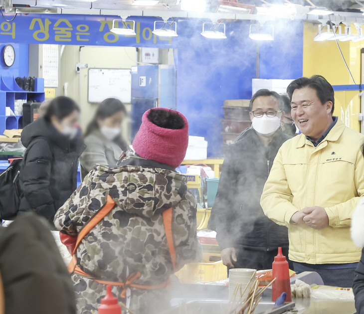 임병택 시흥시장 올해 설맞이 삼미시장 현장방문