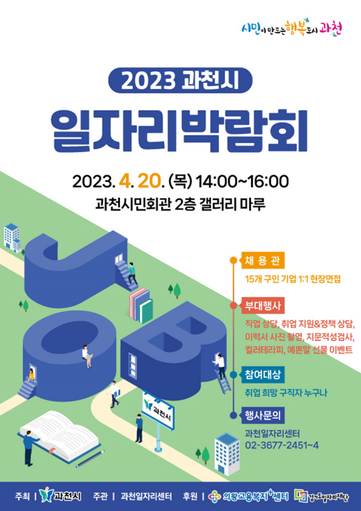 2023 과천시 일자리박람회 포스터