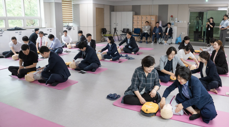 남양주시의회 12일 심폐소생술-응급처치 교육 진행