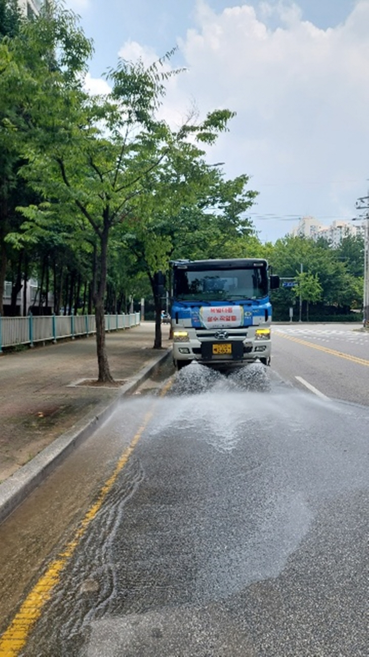 동두천시 도로 살수차