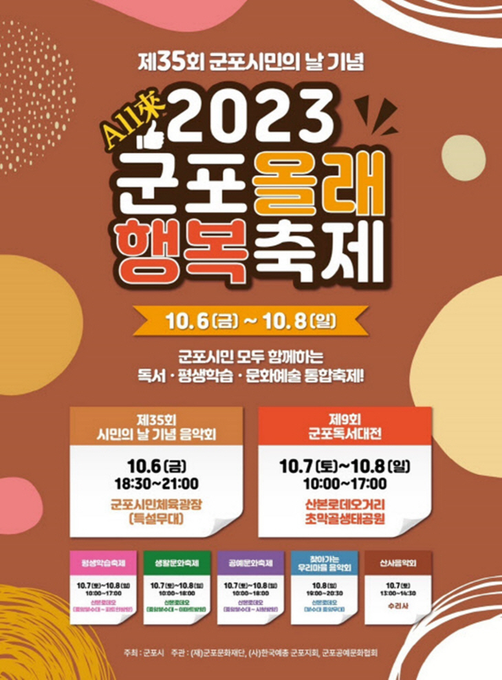 2023년 제2회 군포올래행복축제 포스터