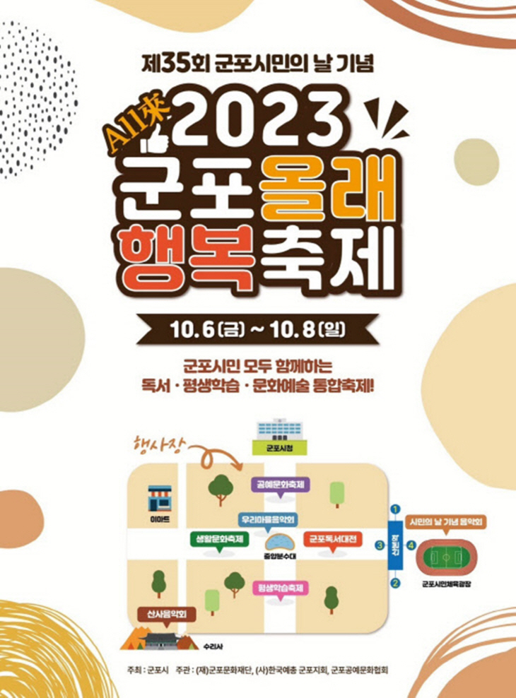 2023년 제2회 군포올래(All來) 행복축제 포스터