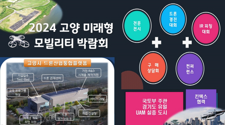 2024년 제1회 고양 미래형 모빌리티 박람회 안내문