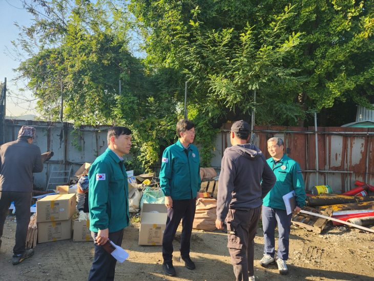 이민근 안산시장 16일 차량화재사고 현장점검