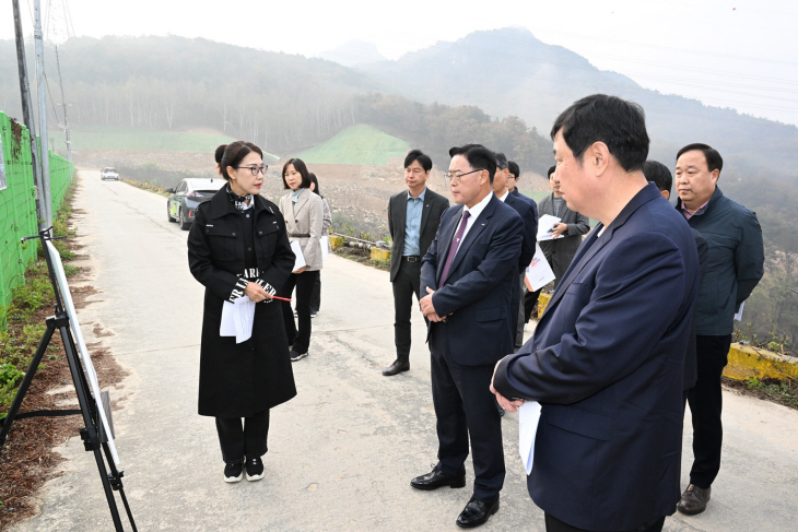 강수현 양주시장 24일 광백저수지 현장간부회의 개최