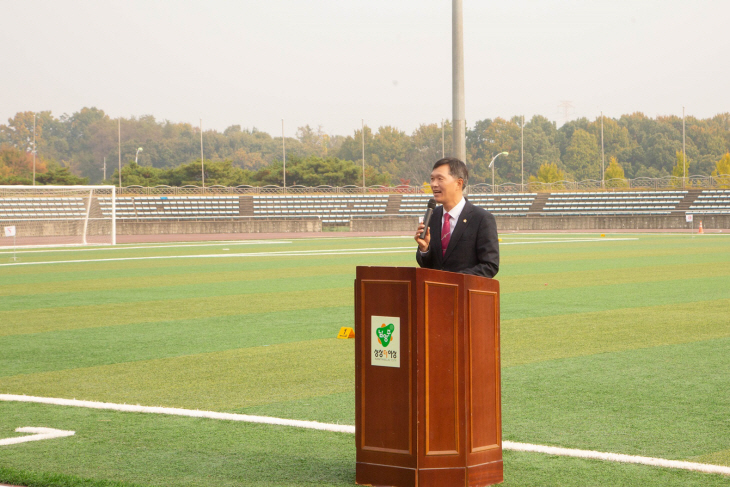 김현택 남양주시의회 의장 26일 그라운드 골프대회 축사