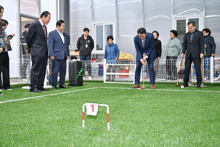 포천시 6일 선단동 자작게이트볼장 준공식 개최