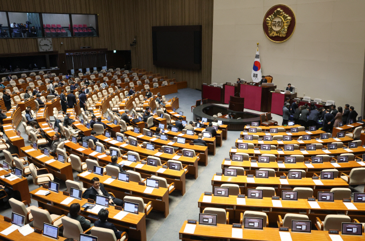 국민의힘 불참 속 검사 탄핵투표 개표<YONHAP NO-3688>