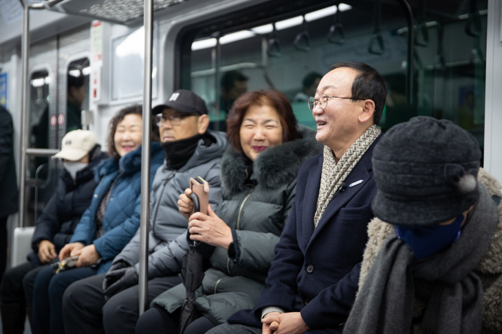 연천군 16일 전철1호선 개통현장