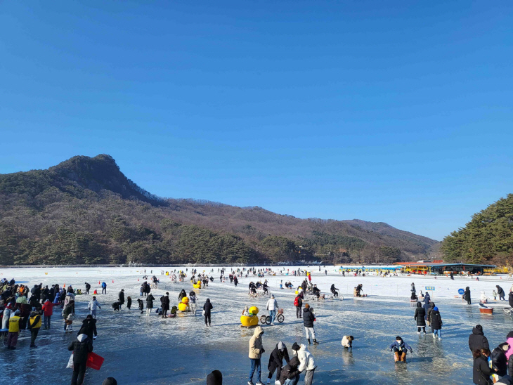 포천시 산정호수 썰매축제