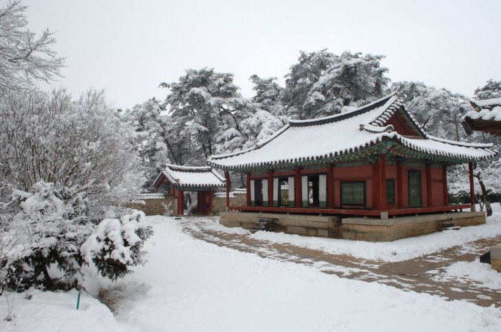 소수서원 강학당 설경