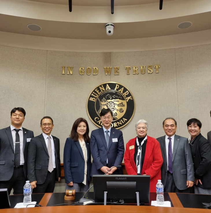 안산시 경제사절단 9일 미국 부에나파크시청 방문