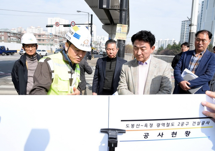 김동근 의정부시장 용현동 탑석사거리 교통안전 현장점검