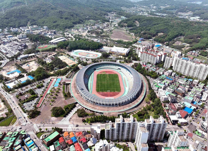 의정부시 종합운동장 전경