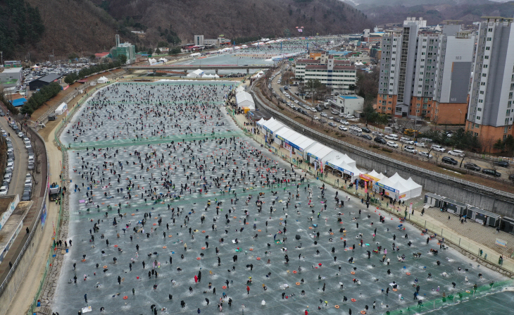 '24. 산천어축제장 20일 드론촬영