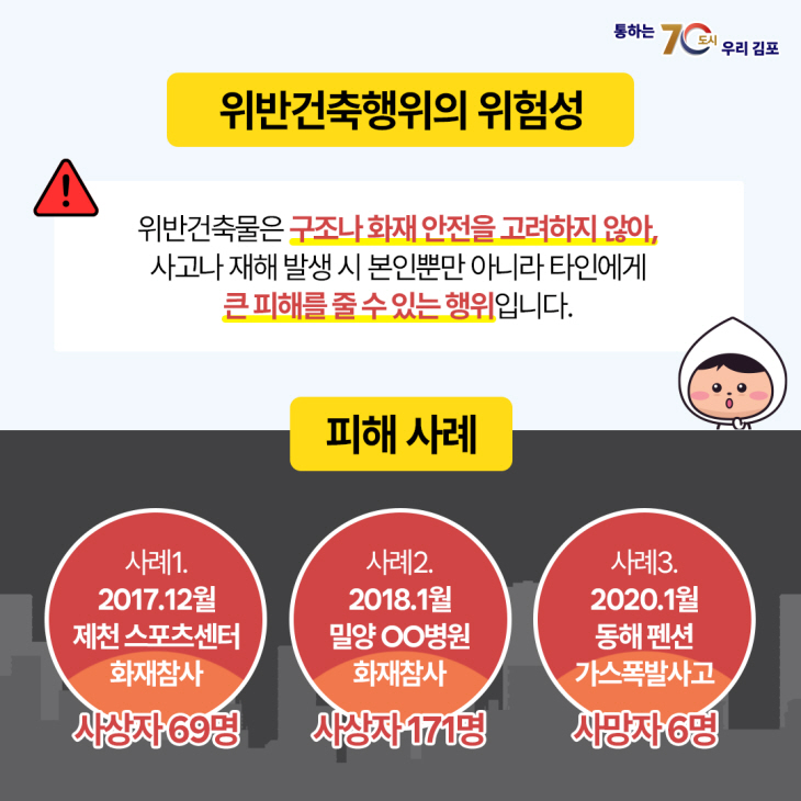 김포시 위반건축물 예방 적극행정 카드뉴스