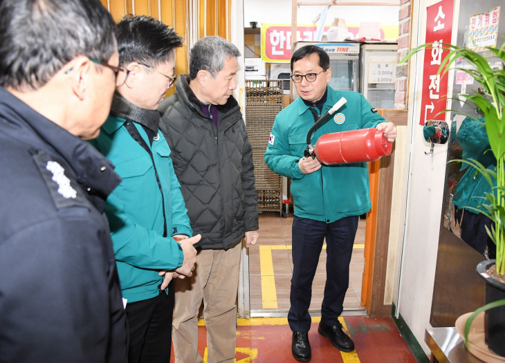 시흥시 26일 정왕시장 화재예방 합동점검 실시