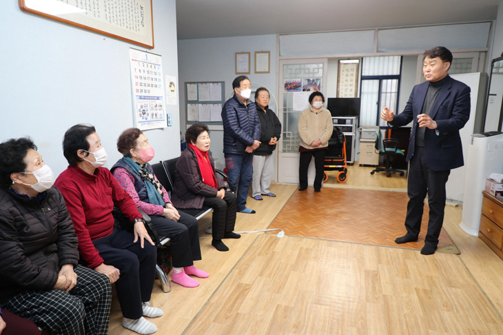 하은호 군포시장 경로당 신년인사