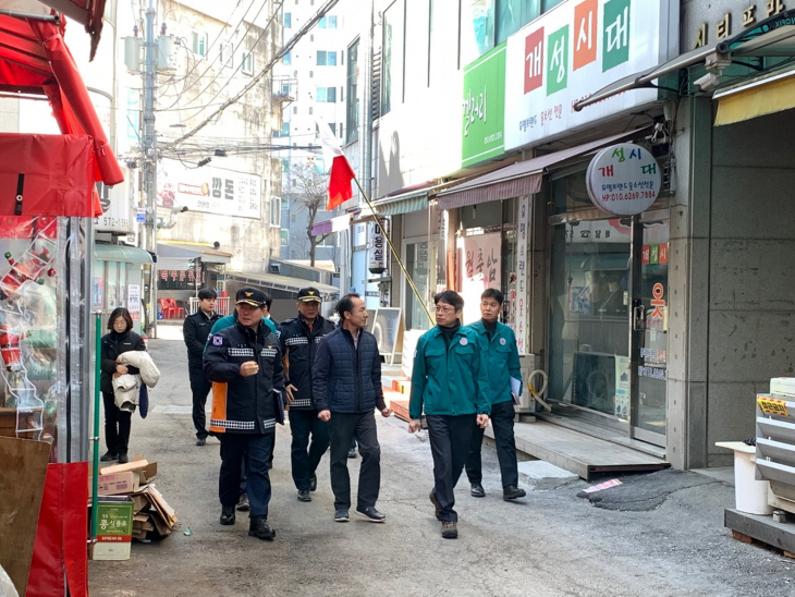 홍지선 남양주시 부시장 진접읍 장현전통시장 화재예방 점검