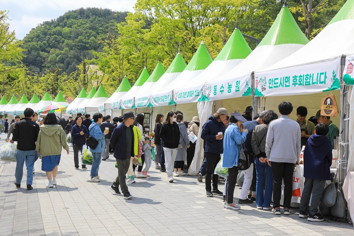 2023년 제13회 양평용문산산나물축제 현장