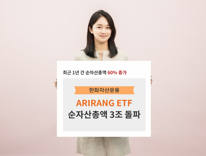 한화자산운용은 'ARIRANG 상장지수펀드(ETF)'의 순자산총액이 3조원을 돌파했다고 8일 밝혔다.