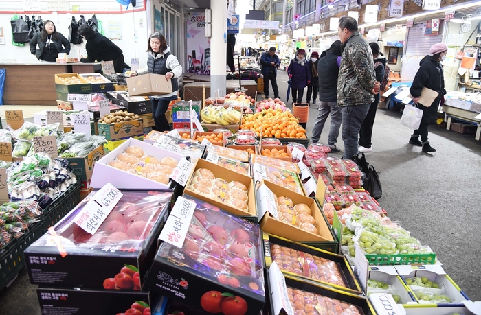 시흥시 신천동 삼미시장 설맞이 현장