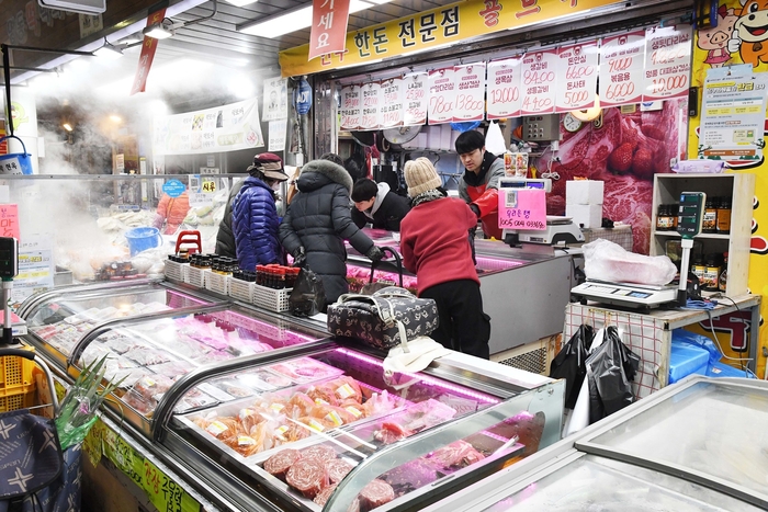 시흥시 신천동 삼미시장 설맞이 현장