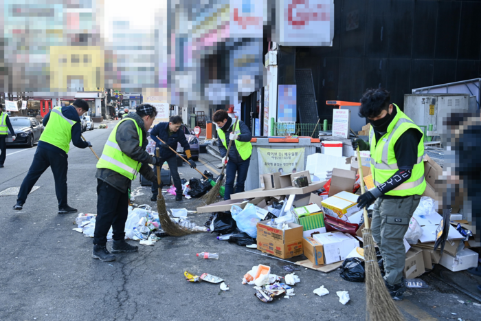 원주시시설관리공단, 설연휴 환경정화