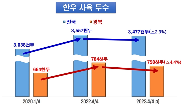 한우사육두수