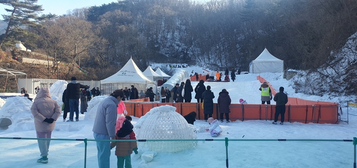 제19회 포천백운계곡동장군축제 현장