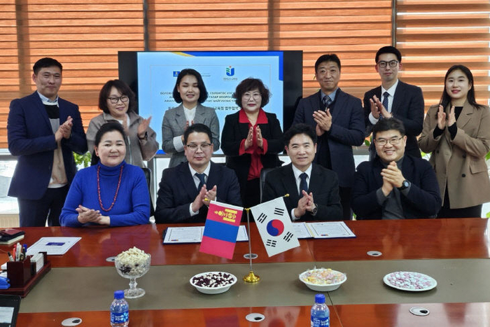 16일 전남도교육청 몽골 총교육청 관계자 사진