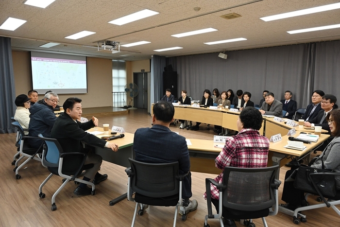 김동근 의정부시장 21일 신곡권역 티타임 주재