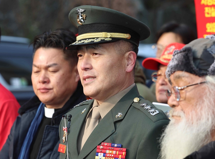 해병대 채상병 순직사건 수사 이첩 관련 항명 및 상관명예훼손 혐의로 기소된 박정훈 전 수사단장(대령).연합뉴스