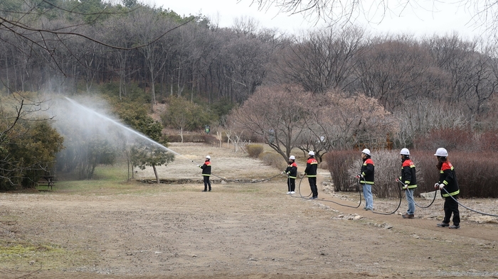 과천시 5일 봄철 산불 예방-초동대응훈련 실시