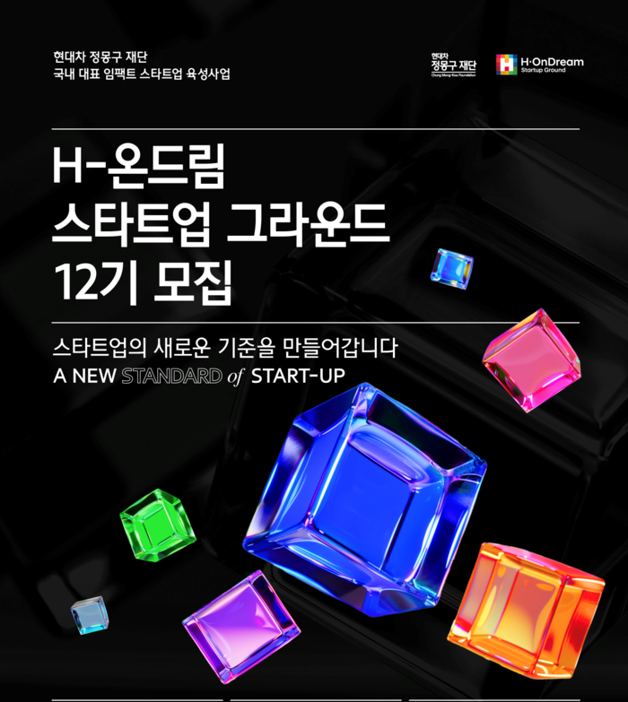 2024 12기 H-온드림 스타트업 그라운드 모집 웹포스터