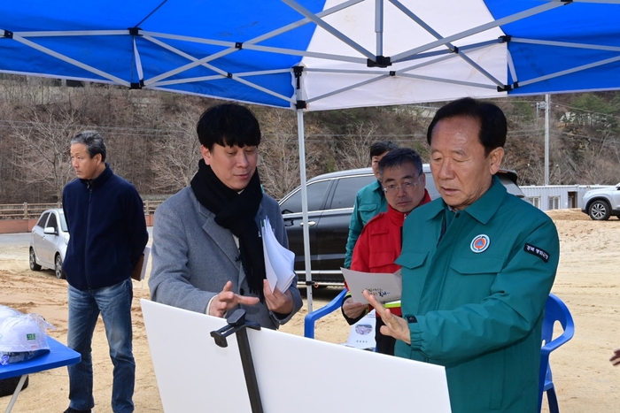 박현국 봉화군수, 군정 주요사업장 방문