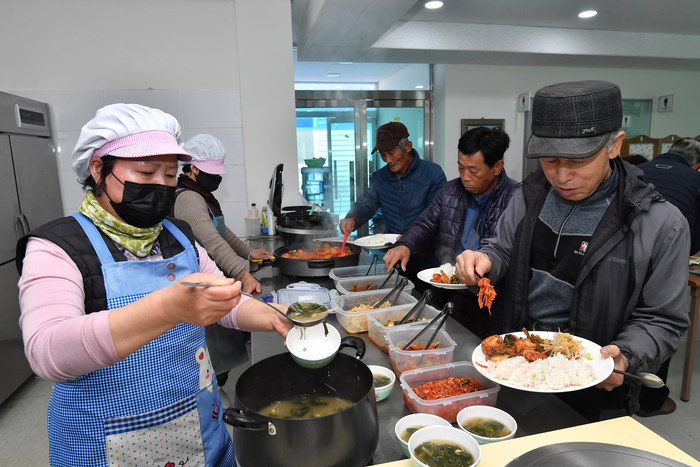 여량면 유천3리 농번기 마을공동급식