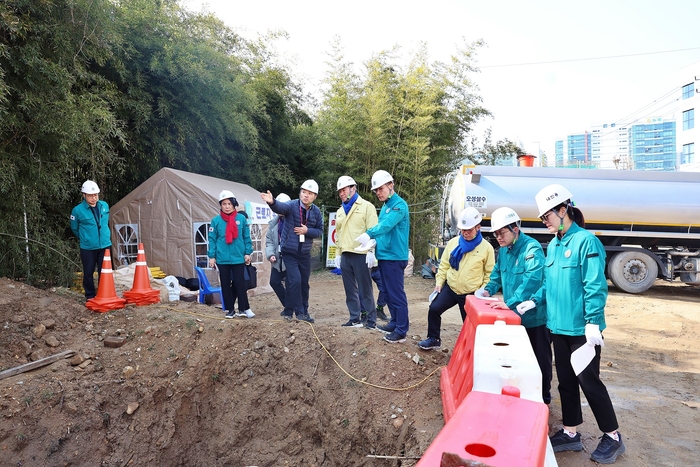 의왕시의회 13일 해빙기 대형공사장 안전점검 실시