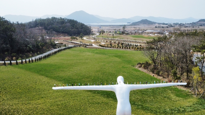 산이정원 전경.