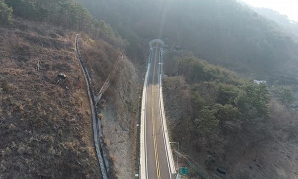 부산국토청, 국도77호선 경남 고성군 동해면 구간 3일 우선 개통