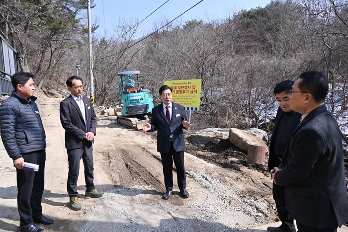 전진선 양평군수 민원현장 방문