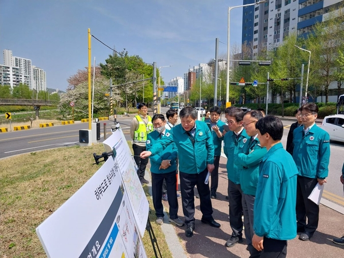 안양시-행정안전부-경기도 12일 비산교 하부도로 현장점검