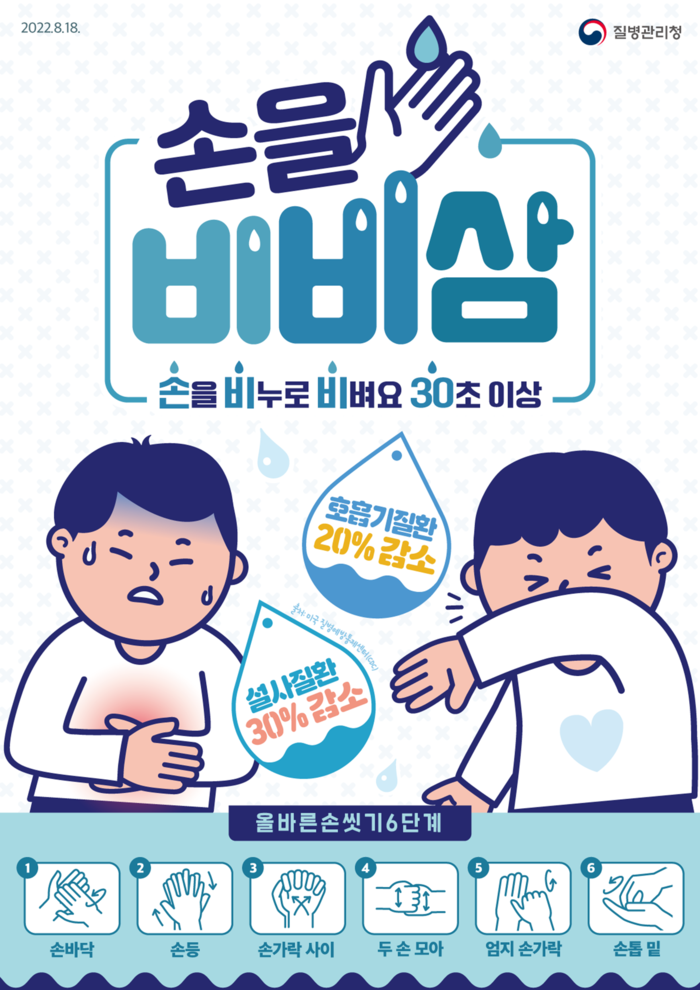 안산시 5월 호흡기 감염병 확산 주의 및 예방 포스터